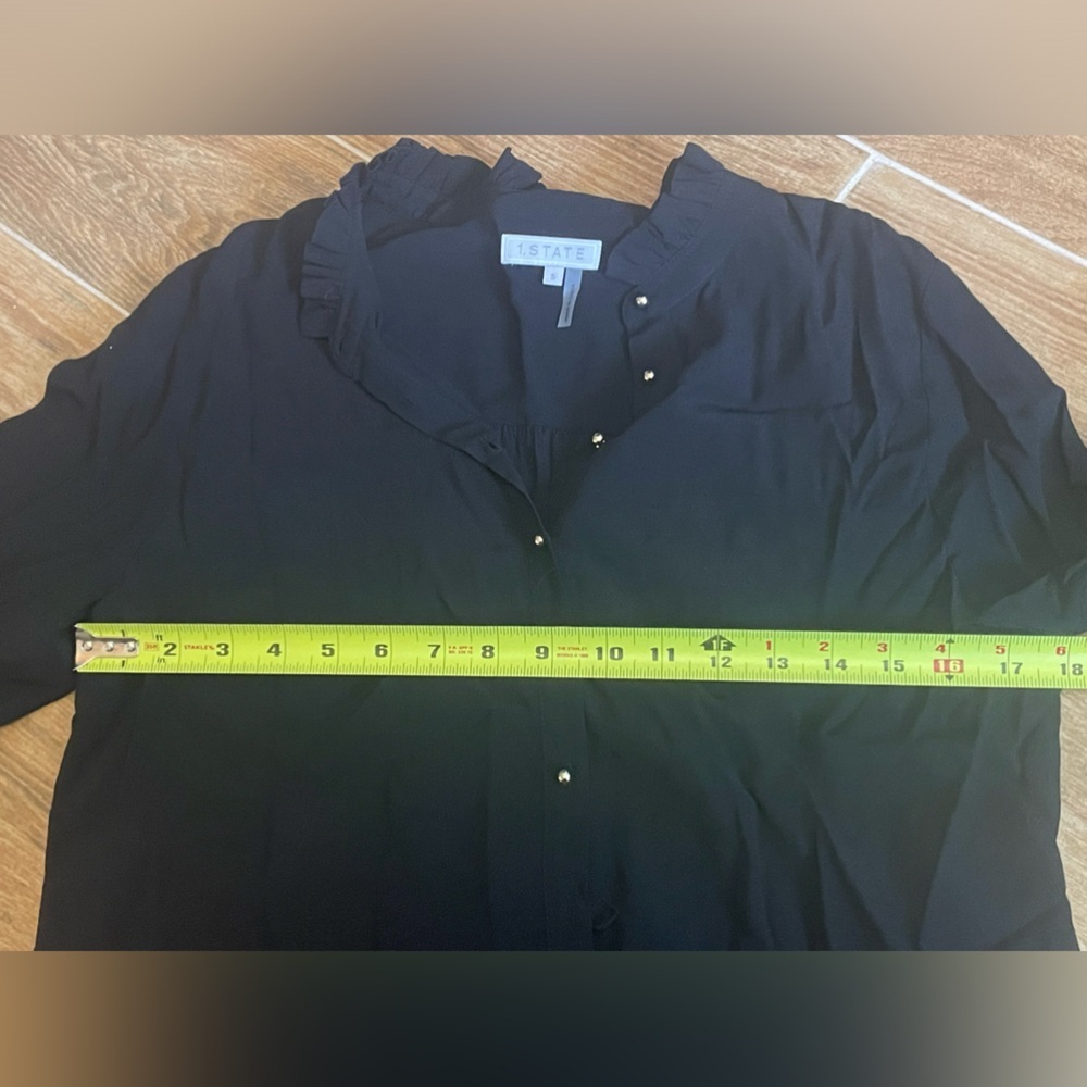 1 State shirt dress.  Black.  Comes with liner/slip. - Picture 10 of 10